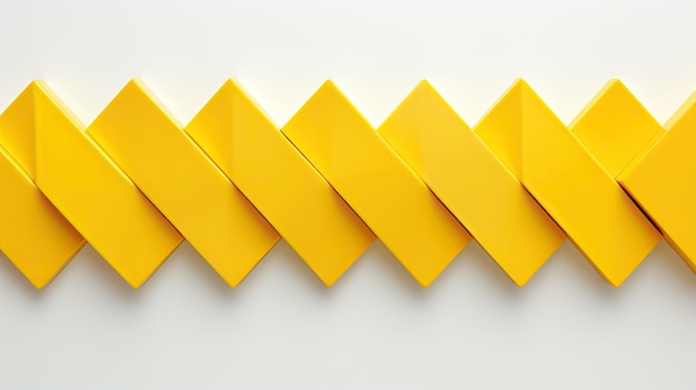 Abstract 3D illustration in shades of yellow