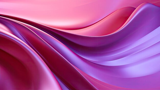 abstract 3d image of digital waves in shades of pink and purple