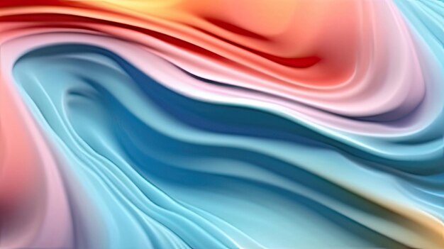 Abstract 3d metal background waves colorful background gradient texture background 3d metal liquid