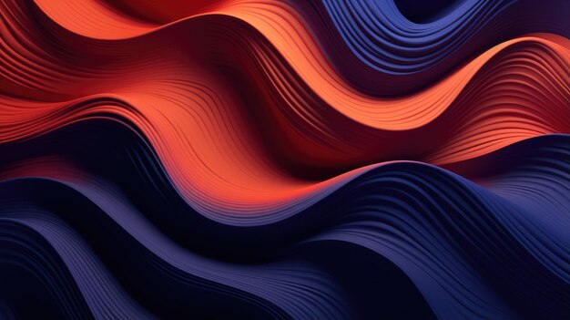 Foto abstract 3d-ontwerp en kleurrijke golven