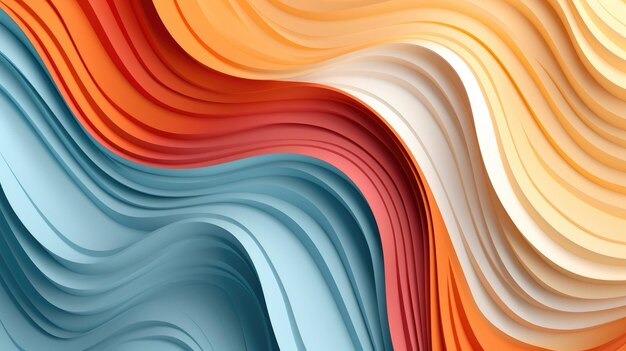 Abstract 3D Paper Background