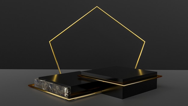 Abstract 3d podium voor productpresentatie