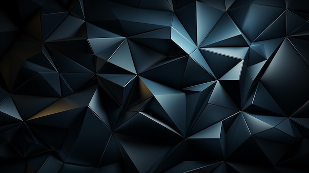 abstract 3d polygon triangle with dark