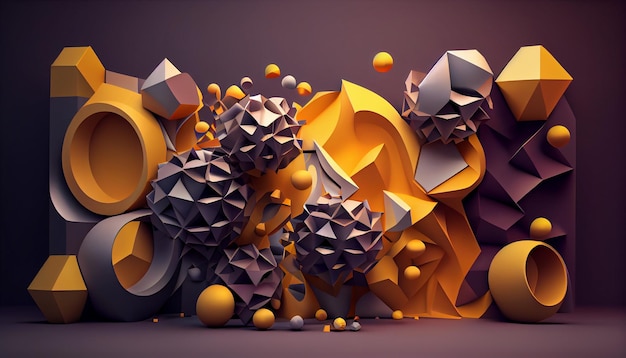 Photo abstract 3d render background