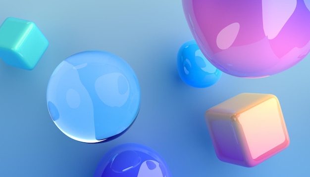 Abstract 3D Render of a Bubble