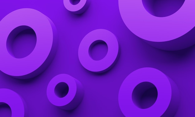 Abstract 3d render modern background design with circles