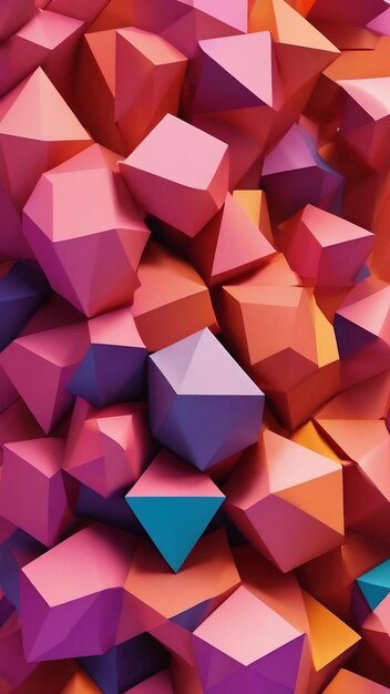 Abstract 3d render modern background design with geometric shapes