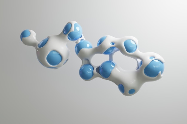 추상 3d 렌더링 모션 디자인 액체 거품 metasphere 공 전환 변형 벽지