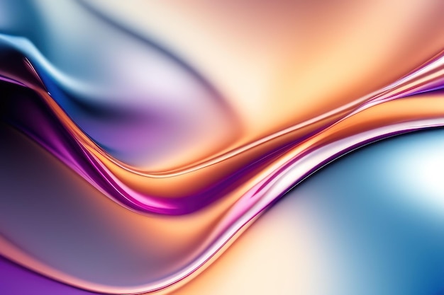 Abstract 3d rendered colorful wavy background