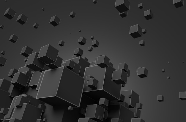 Abstract 3D Rendering of Chaotic Cubes