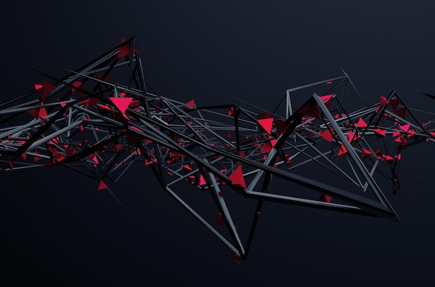 Abstract 3D Rendering of Chaotic Structure