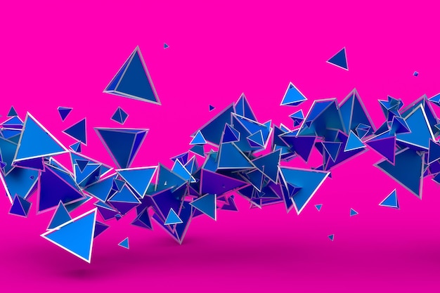 Abstract 3d rendering of geometric shapes. Modern background design for poster, cover, branding, banner, placard.