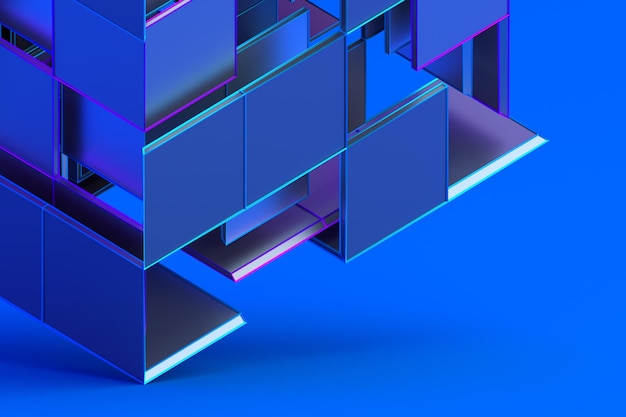 Abstract 3D Rendering of Geometric Shapes