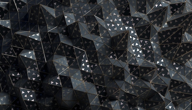 abstract 3d rendering of geometric surface. modern polygonal background design for poster, cover, branding, banner, placard.