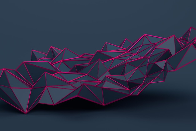 Abstract 3D Rendering of Geometric Surface