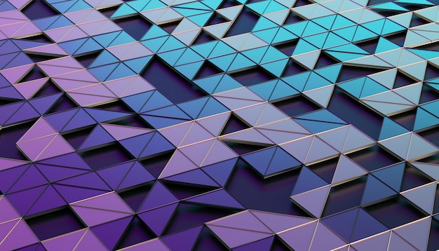 Abstract 3D Rendering of Geometric Surface