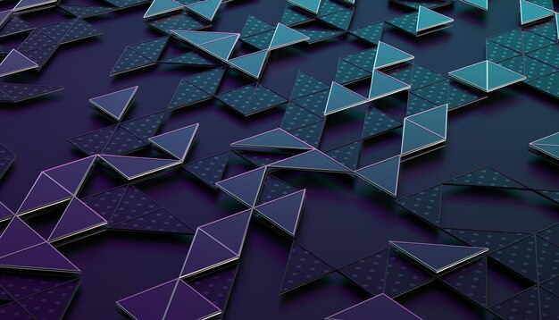 abstract 3d rendering of geometric surface