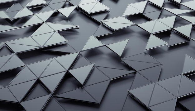 Abstract 3D Rendering of Geometric Surface