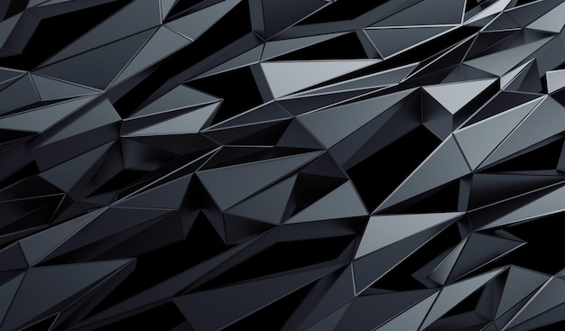 Abstract 3D Rendering of Polygonal Background