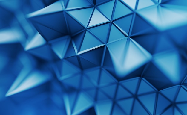 Abstract 3D Rendering of Polygonal Background