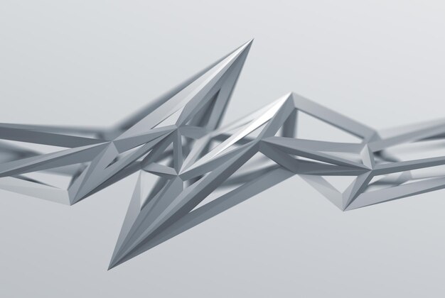 Abstract 3D Rendering of Polygonal Shape