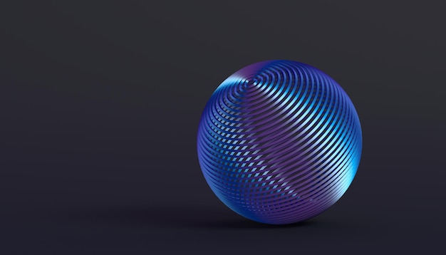Photo abstract 3d rendering of the sphere