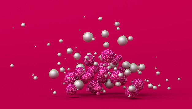 Abstract 3D Rendering of Spheres