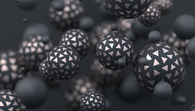 Abstract 3D Rendering of Spheres