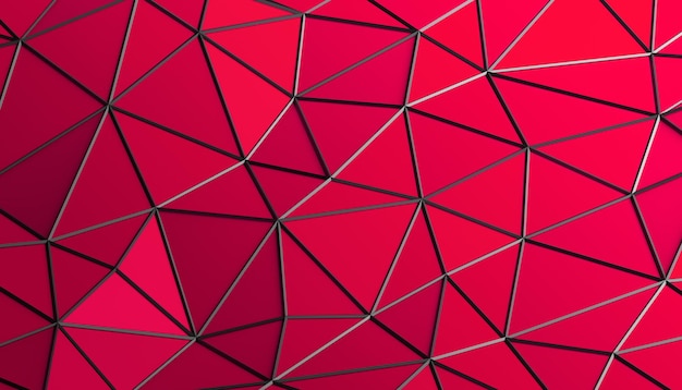 Абстрактные 3d-рендеринга триангулированной поверхности. Современный фон. Футуристическая многоугольная форма. Низкополигональная минималистичный дизайн для плаката, обложки, брендинга, баннера, плаката.