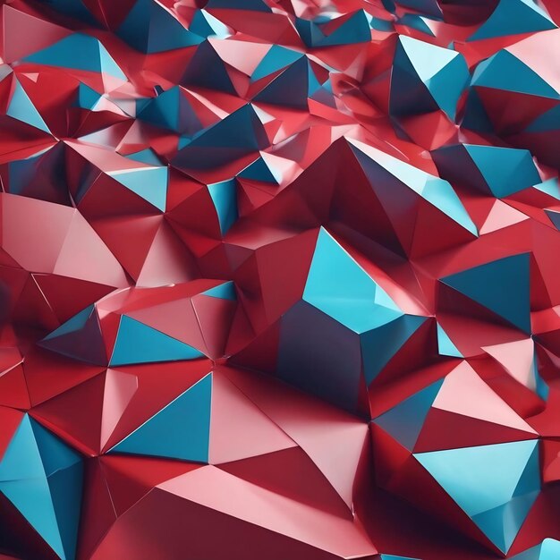 Abstract 3d rendering of triangulated surface modern background futuristic polygonal shape