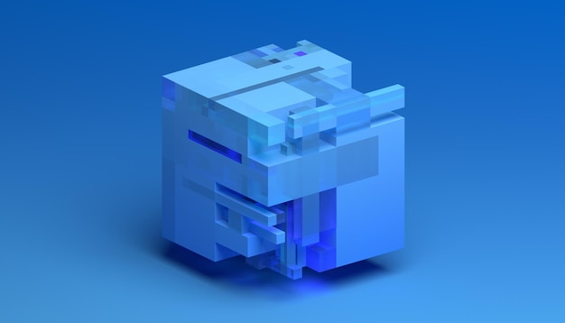 Abstract 3D-rendering