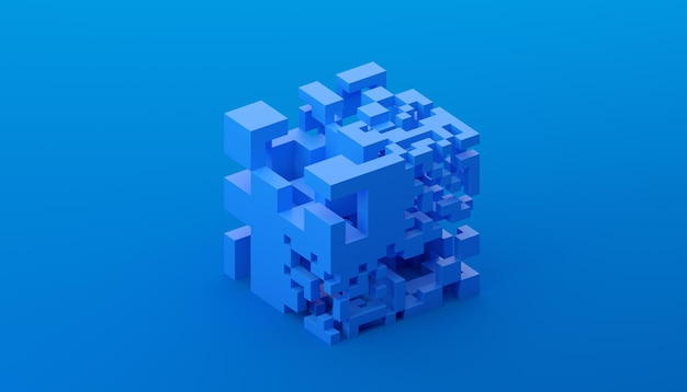 Abstract 3D-rendering