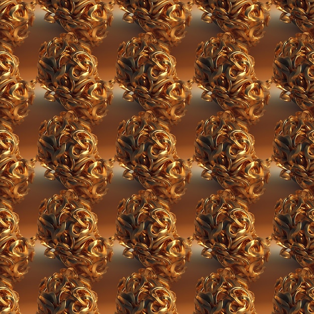 Abstract 3D Seamless Pattern