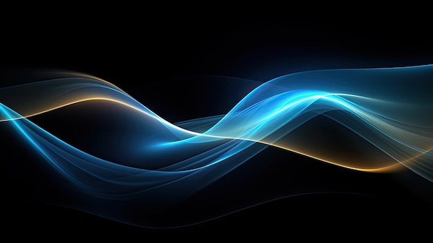 Abstract 3D Wave Background for Business technology wallpaper Generative AI