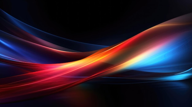 Abstract 3D Wave Background for Business technology wallpaper Generative AI