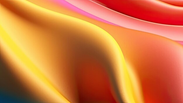 Abstract 3d wavers background gradient 3d background wallpaper yellow orange blue green