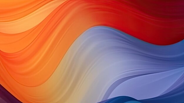 Abstract 3d wavers background gradient 3d background wallpaper yellow orange blue green