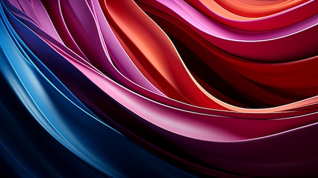 Abstract 3d waves background hd 8k wall paper stock photographic image