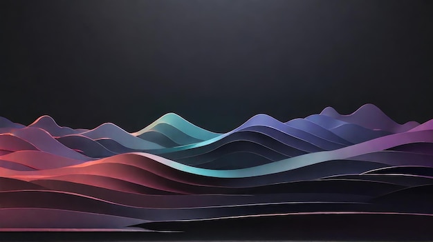 abstract 3d waves background