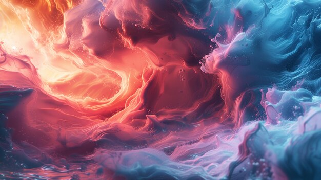 abstract 3d waves background