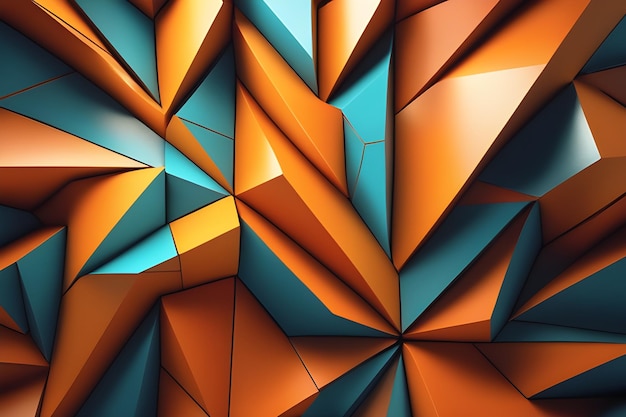Abstract 3D-weergave van veelhoekige achtergrond Futuristische veelhoekige achtergrond