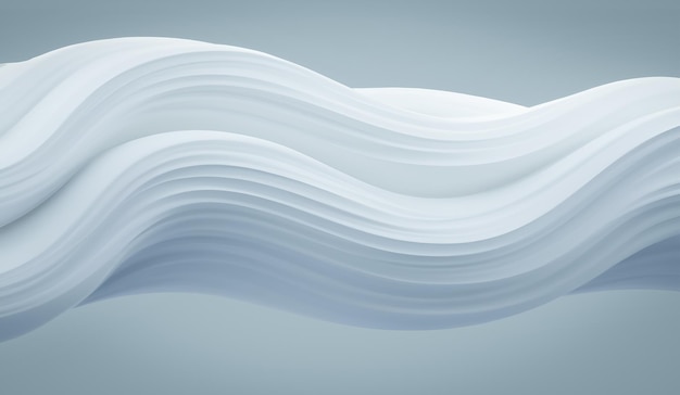 Abstract 3D White Background