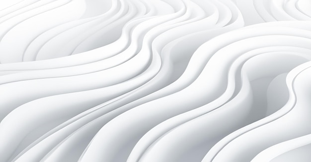 Abstract 3D White Background