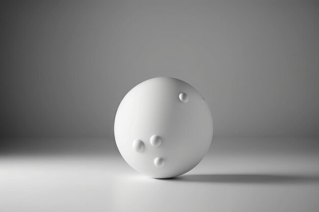 Абстрактный 3d белый шар абстрактный фон абстрактный белый простой шар