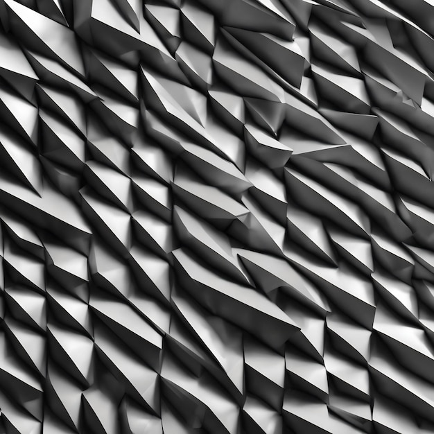 Abstract 3d zwart-wit driehoekige achtergrond
