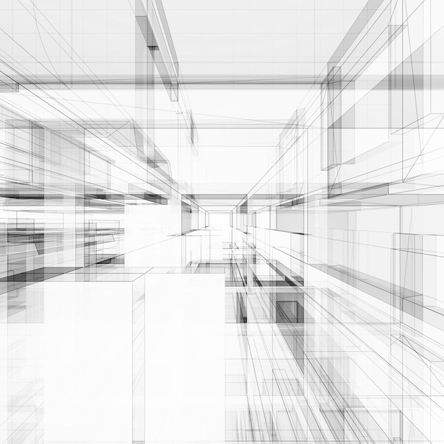 Abstract achtergrond Concept 3d rendering lijnen ontwerp