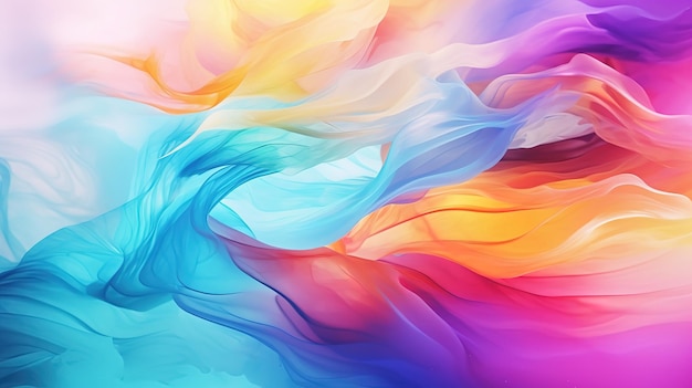 Абстрактная акриловая краска, нарисованная волнами, рисующая текстуру, красочный фон баннера