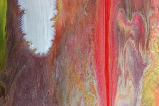 Abstract acrylic painting closeup