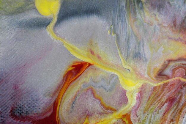 Abstract acrylic painting closeup