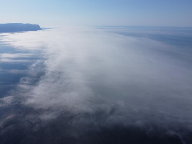 Foto abstract natura aerea estate oceano tramonto mare e cielo sfondo naturale cielo composizione elemento of